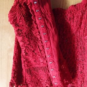 Burano Italian lace skirt w/top